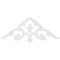 Ekena Millwork Pitch Whitman Architectural Grade PVC Gable Pediment, 36"W x 13 1/2"H x 1"P (9/12) GPP036X014X100WHI - alternate 5